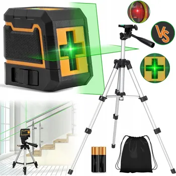 Měřící laser LASEROVÁ VODVÁHA 360° 4D KŘÍŽOVÝ LASER PRO ZELENÝ DEKO