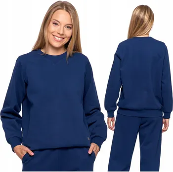 Dámská mikina Dámská zateplená Mikina Bez Kapuce , s vsadkou, bavlna MORAJ XXL