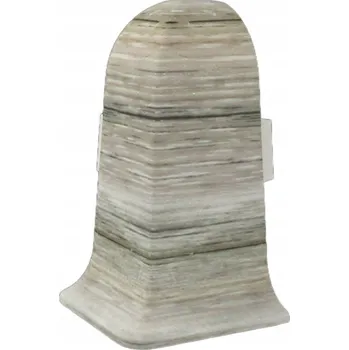 soklová lišta Vnější roh Vilo PVC 4 x 55, délka 10 cm, dub