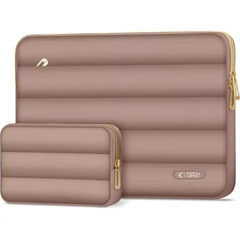 brašna na notebook Pouzdro na notebook Tech-Protect Puffy Laptop 15-16 - Hnědé