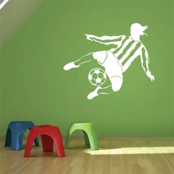 samolepka Sablio Samolepka na zeď: Fotbalista - 60x40 cm