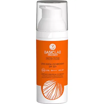 Přípravek na opalování BasicLab - Prevence a antioxidace - Lehký ochranný krém SPF50+ PPD 46,6 - 75 ml