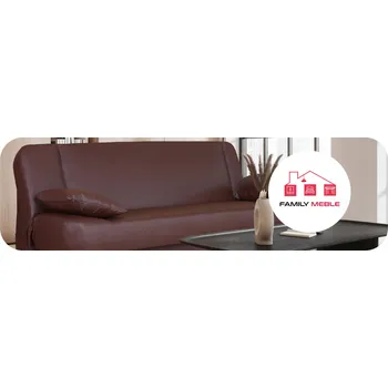 Pohovka Pohovka Family Meble Sara z ekokůže 200 x 95 cm eko kůže hnědá
