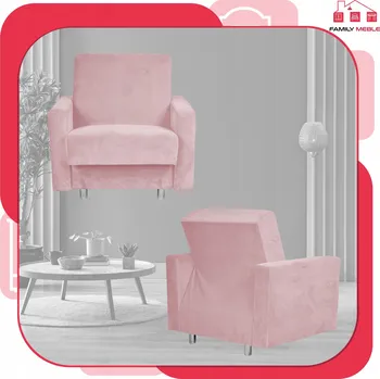 Křeslo Rozkládací křeslo Family Meble růžové