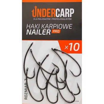 Rybářský háček Háčky na zem s protihrotem, Undercarp NAILER – PRO 10 ks