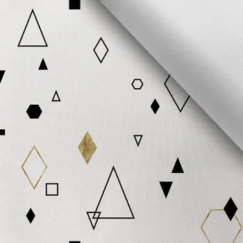 Látka s potiskem kočárkovina TD/NS geometrický vzor - Ponte