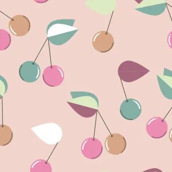 Látka na plavky, fitness oblečení třešně starorůžové