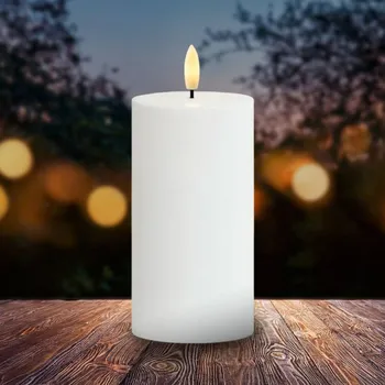 Venkovní osvětlení Sirius LED svíčka Sille, solární napájení, výška 15 cm, bílá, IP44 1 x LED