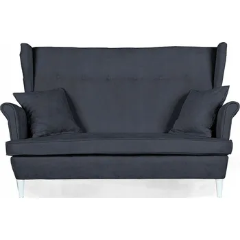 Pohovka Pohovka ušák Ari skandinávský styl nerozkládací Family Meble tmavý velur