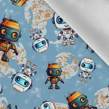 Softshell zimní robot oranžovo petrolejový