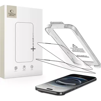 Tech-Protect Quick Set+ 2-Pack Tvrzená skla na iPhone Air černá