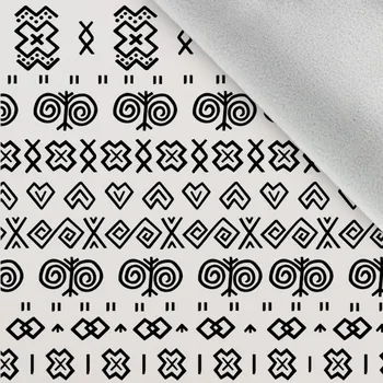 Látka softshell zimní Čičmany bílé