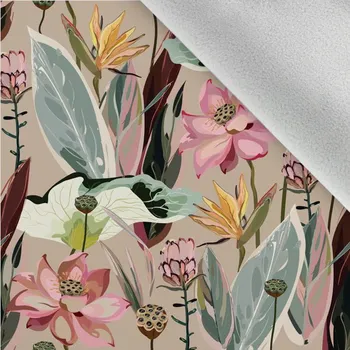 Látka softshell zimní béžový lotus