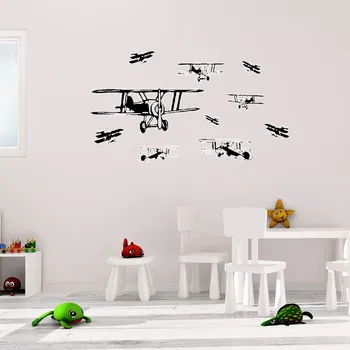 samolepka Sablio Samolepka na zeď: Letadla set