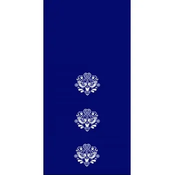 Látka kočárkovina PANEL B 55x105 blue folk - three