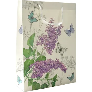 PROHOME - Dárková taška 32x42x11cm motýlci