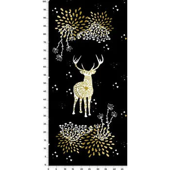 Panel na fusak z nepromokavého polyestru 50x100 zlatí jeleni "B"