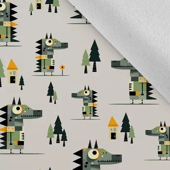 Látka softshell zimní pružný krokodýl Lucas