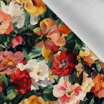 Softshell zimní zahrada plná květin