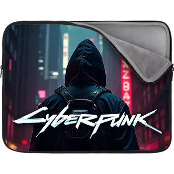 pouzdro na notebook Sablio Obal na notebook Cyberpunk 2077 Pohled do města - 17