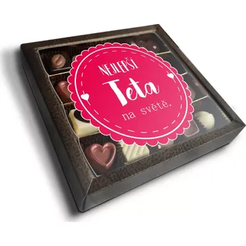 Bonboniéra Sablio Pralinky Nejlepší teta na světě - 20 ks pralinek