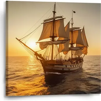 Obraz Sablio Obraz Plachetnice na klidném moři 2 - 50x50 cm