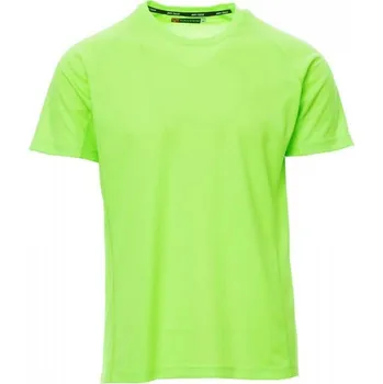 Pánské tričko Payperwear Pánské technicko-sportovní tričko Runner s raglánovými rukávy Barva: zelená fluorescentní, Velikost: M