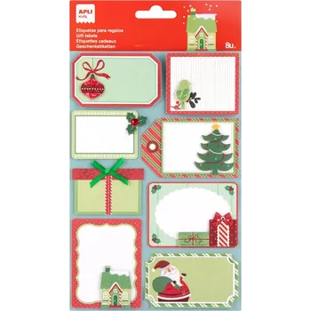 Výtvarná sada APLI vánoční jmenovky - stromeček a dárky