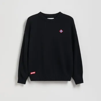 Chlapecké oblečení Reserved - Bavlněný svetr - černý - 647FH-99X - 647FH-99X-116