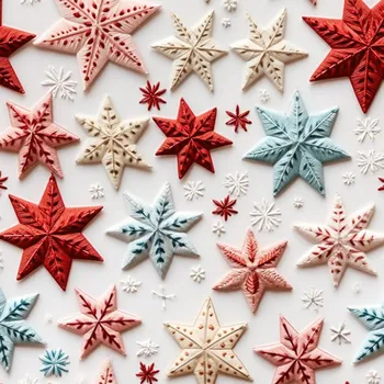 Funkční termo úplet s počesem vánoční červené hvězdy