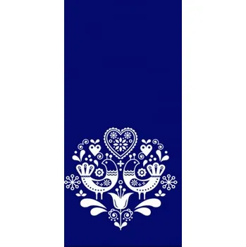Látka kočárkovina PANEL A 55x105 blue folk