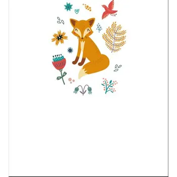 Látka funkční teplákovina PANEL L 40x60 kamarádka liška