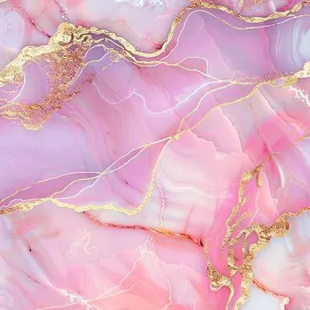 Satén elastický premium růžový mramor