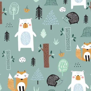 Funkční počesaná teplákovina petrol forest tmavá máta