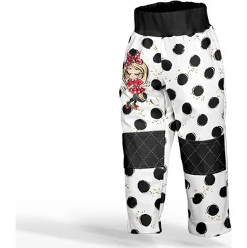 2. Třída - Panel se střihem na softshell kalhoty myška blond černá 86