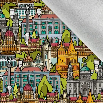 Látka softshell zimní I love Budapest by Takoy®