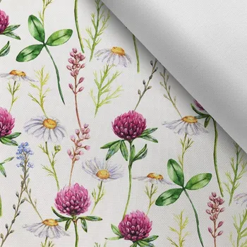 Látka s potiskem kočárkovina TD/NS na louce