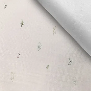 Látka s potiskem kočárkovina TD / NS jemné květiny na louce Alice