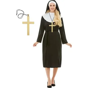 Karnevalový kostým Funiglobal - Kostým jeptišky s křížem - S