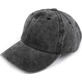 Kšiltovka Bavlněná kšiltovka unisex, barva 1 šedá tmavá