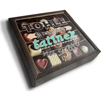 Bonboniéra Sablio Pralinky Tohle je ten nejlepší tatínek na světě - 20 ks pralinek