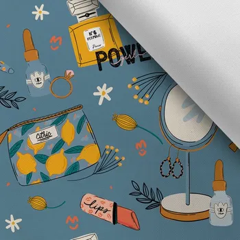 Látka s potiskem kočárkovina TD/NS Beauty Girl Power