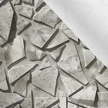 Látka matná na plavky, fitness oblečení betonové tvary