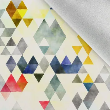 Látka softshell zimní pružný trojúhelník béžový