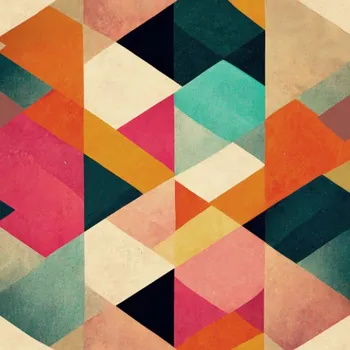 Látka na plavky, fitness oblečení abstrakt hranatý