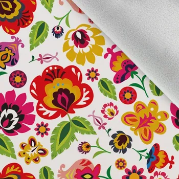 Softshell zimní folk Ana na bílém