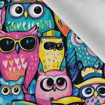 Softshell zimní barevné sovičky 2