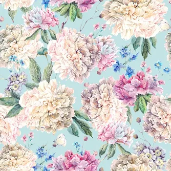 Hladký šifon/ silky květiny Latina