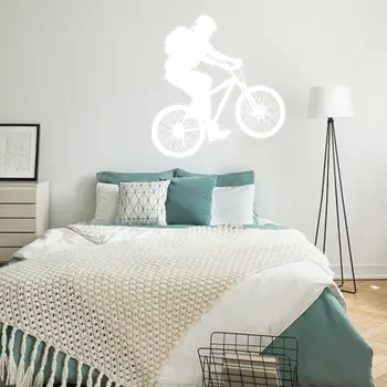 samolepka Sablio Samolepka na zeď: Cyklista - 56x60 cm