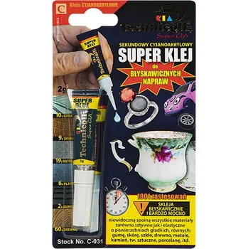 Průmyslové lepidlo Rychleschnoucí sekundové lepidlo 2g